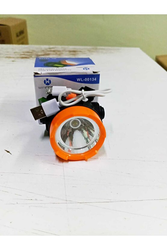 Wl-00134 400 Lümen Micro Usb Şarjlı Kafa Feneri Su Geçirmez Kafa Lambası Lithium Batarya