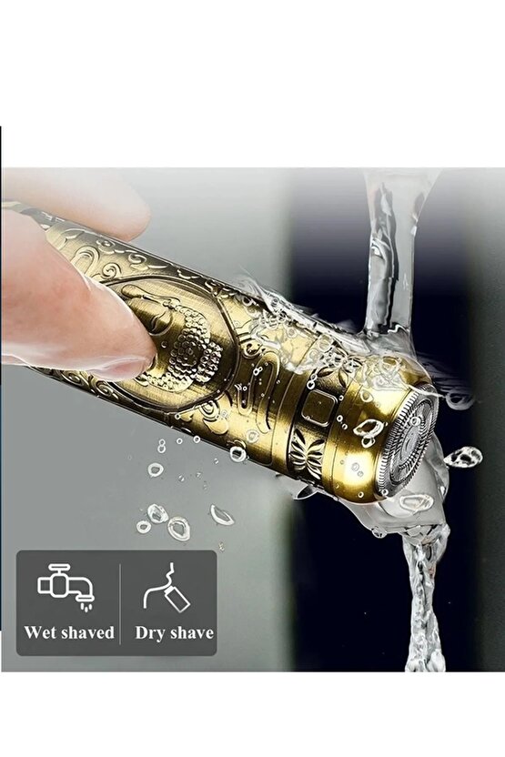 Profesyonel Tıraş Makinesi 2 Makine 3 Başlık Sakal Yanak Burun T Bıçak Ense Çizim