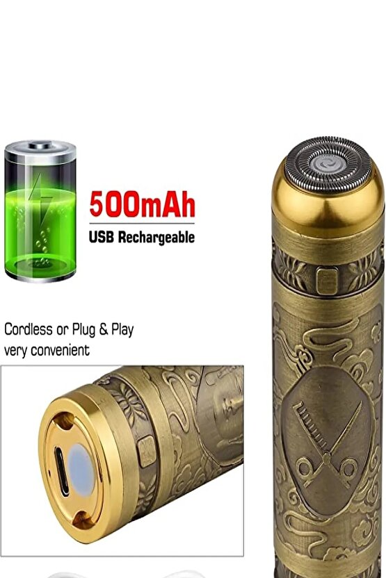 Profesyonel Tıraş Makinesi 2 Makine 3 Başlık Sakal Yanak Burun T Bıçak Ense Çizim