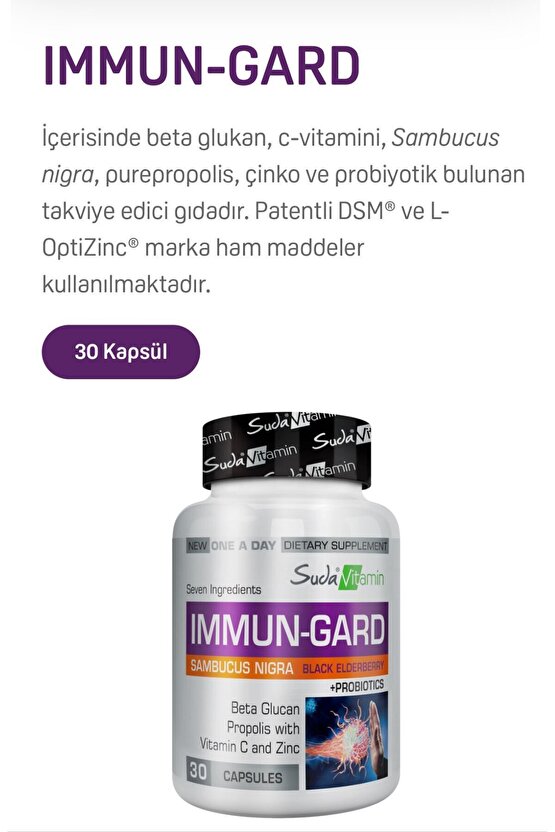 Immun Gard 30 Kapsül