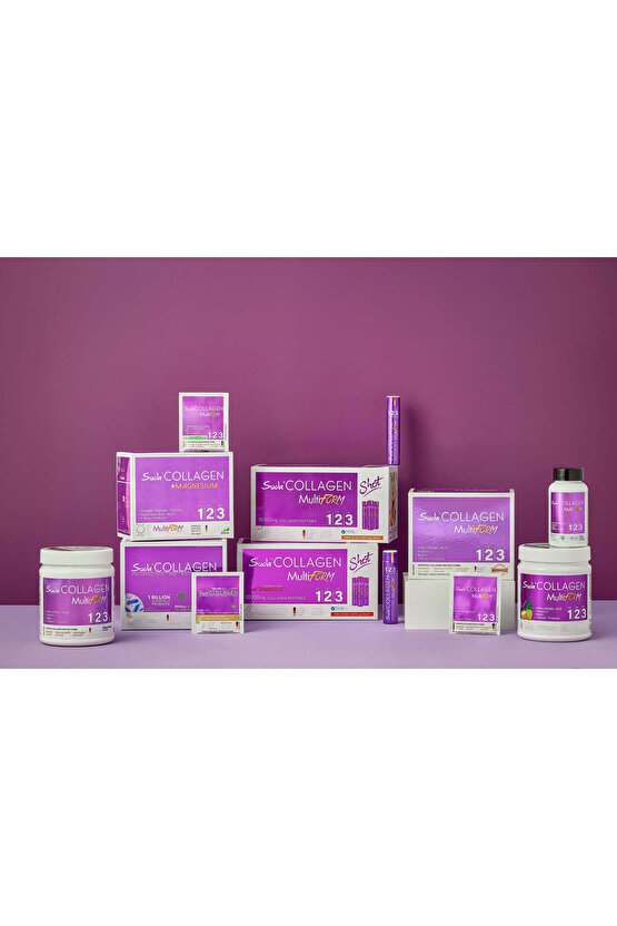 Multiform Toz Aromasız Kolajen- Tip I-II-III, C Vitamini, Biotin, Hyaluronik Asit, Probiyotik | 300g