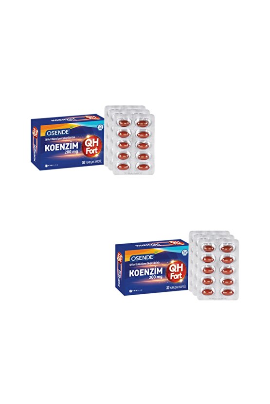 Osende Koenzim Qh Fort 30 Kapsül x 2 Adet