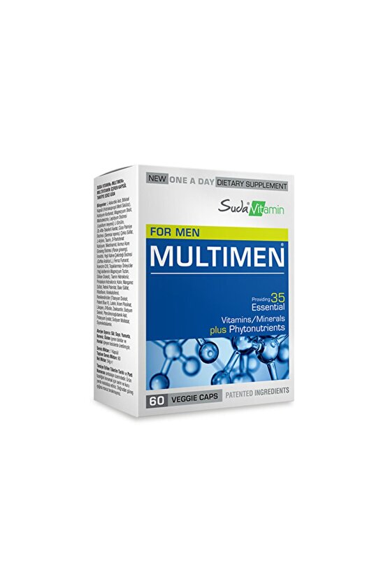 Multimen For Men Multivitamin 60 Bitkisel Kapsül