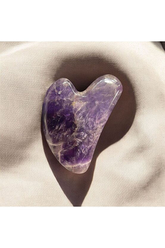 AuraStone Doğaltaş Gua Sha (Aventurin, Kuvars, Ametist)