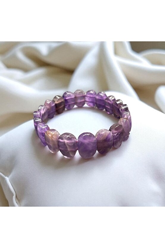 AuraStone Ametist Doğal Taş Roleks Model Bileklik
