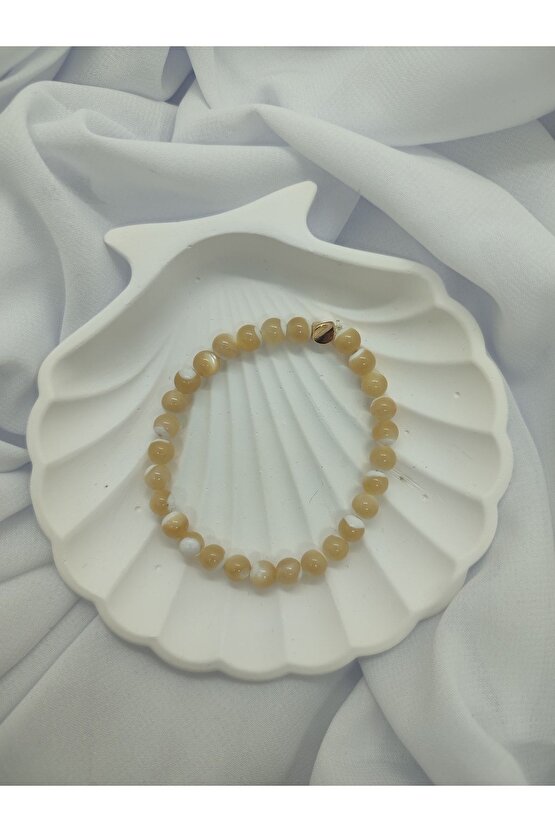 Istiridye Sedef Doğal Taş Bileklik