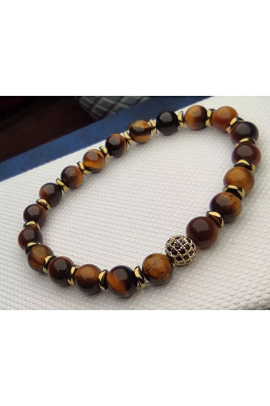 Kaplan gözü bileklik taşı özel tasarım  sertifika li