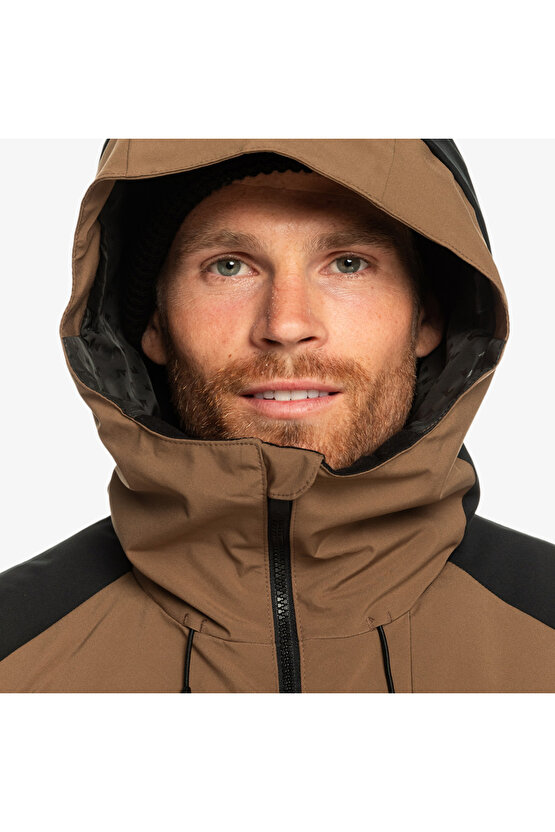 Mission Block Jk Erkek Kahverengi Snowboard Ceketi ERKEK SNOWBOARD CEKETİ