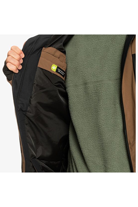 Mission Block Jk Erkek Kahverengi Snowboard Ceketi ERKEK SNOWBOARD CEKETİ