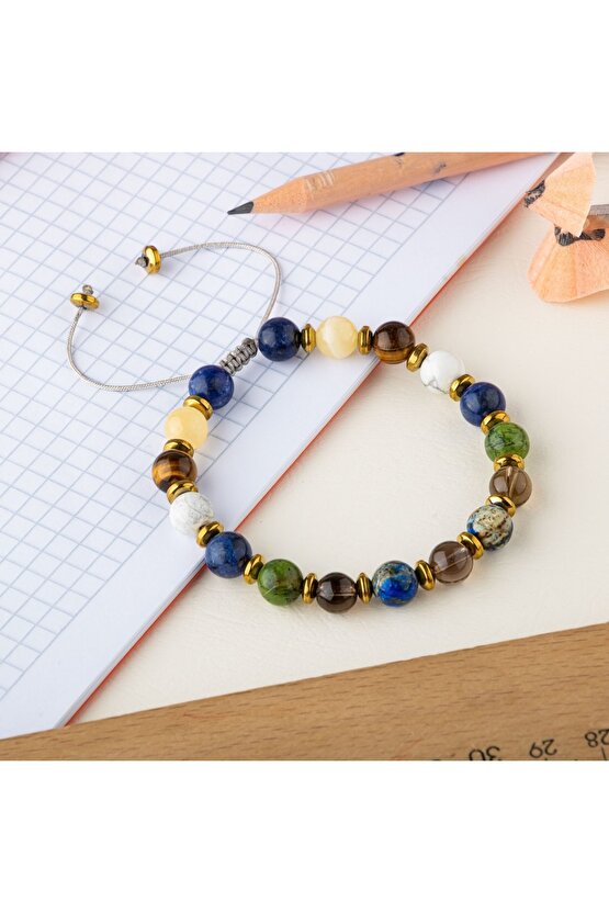 Erkek Öğrenci Doğal Taş Bileklik