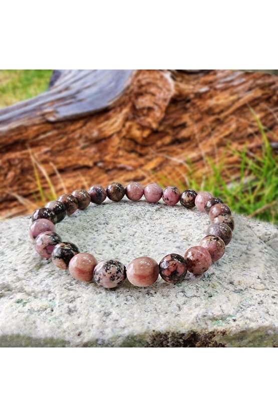 Doğal Taş Rodonit Bileklik 8mm