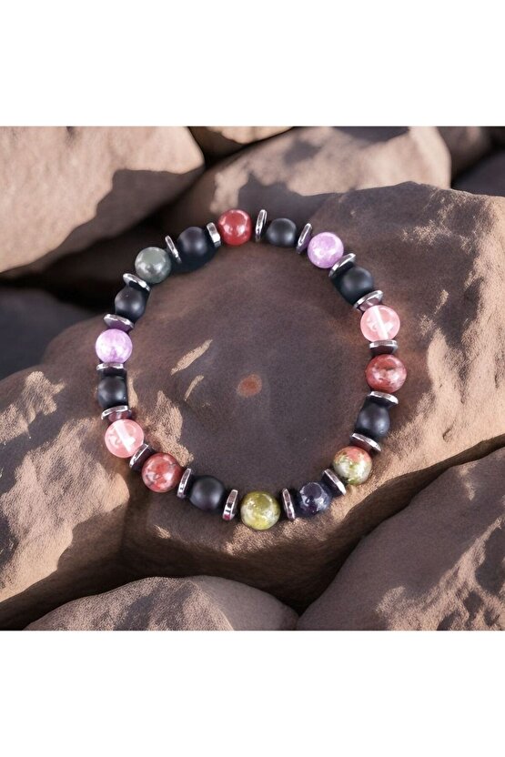 Doğaltaş Kalp Bileklik