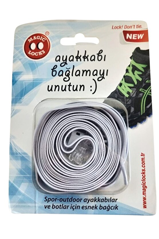 Magic Locks 17b1 - Yassı Lacivert Akıllı Bağcık