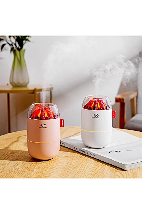 ODA HAVA NEMLENDİRİCİ HUMUDİFİER 280ML LED IŞIKLI BUHAR MAKİNESİ EV OFİS ARAÇ İÇİN UYGUN
