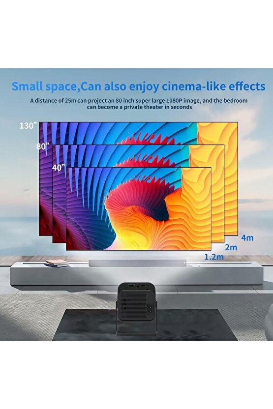 X12PLUS ANDROİD PROJEKTÖR + GAME PROJECTOR ULTRA HD 4K EV SİNEMA YANSITMA OYUN PROJEKSİYON CİHAZI