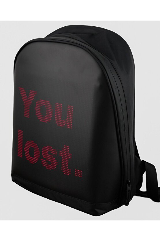 Led Ekranlı Motorsiklet Çantası Bluetooth APP Kontrollü Okul Sırt Çantası Gift Yazı Resim Pixell