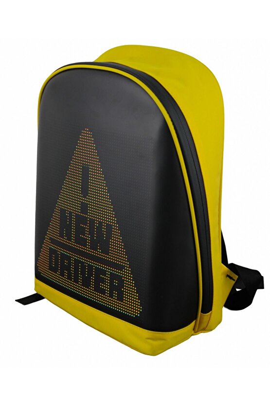 Led Ekranlı Motorsiklet Çantası Bluetooth APP Kontrollü Okul Sırt Çantası Gift Yazı Resim Pixell