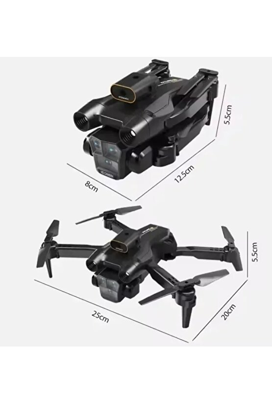 ÇİFT KAMERA DRONE UZAKTAN KUMANDA APP DESTEKLİ QUADCOPTER TEK TUŞ İNİŞ KALKIŞ