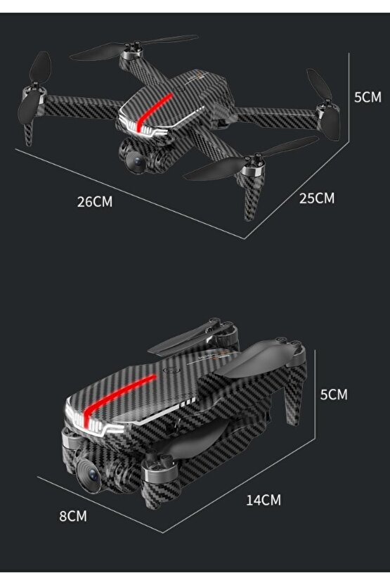 ÇİFT KAMERA DRONE UZAKTAN KUMANDA APP DESTEKLİ QUADCOPTER TEK TUŞ İNİŞ KALKIŞ 360 ROLL