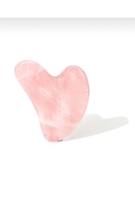 Pembe Doğal Heart Gua Sha Guasha Bakım Taşı