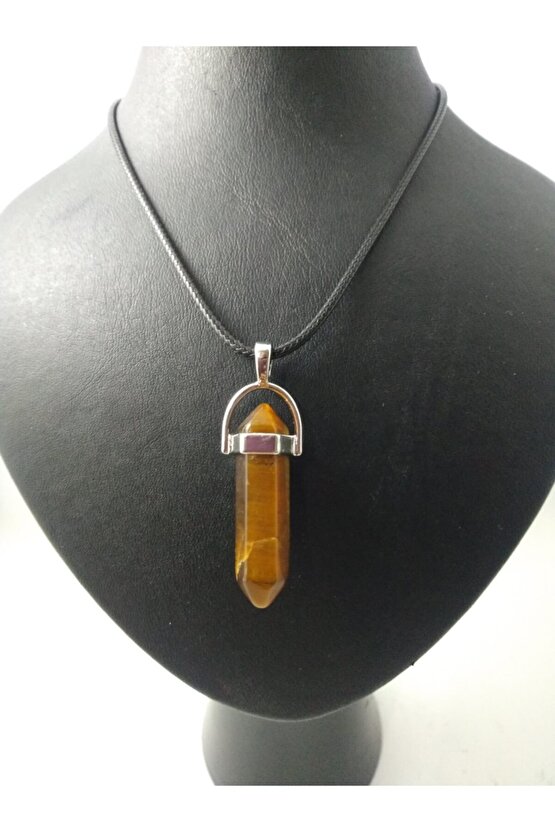 Kaplangözü Taşı Kolye Çivi Şeklinde Doğaltaş Kolye