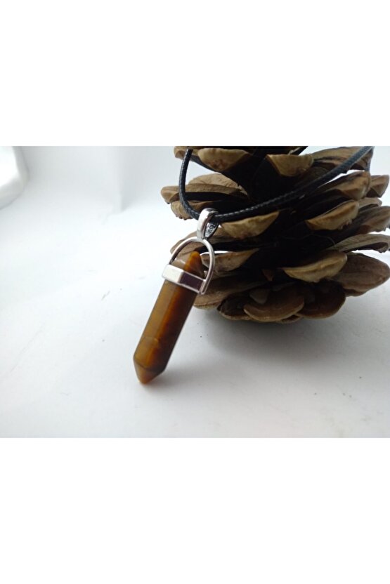 Kaplangözü Taşı Kolye Çivi Şeklinde Doğaltaş Kolye