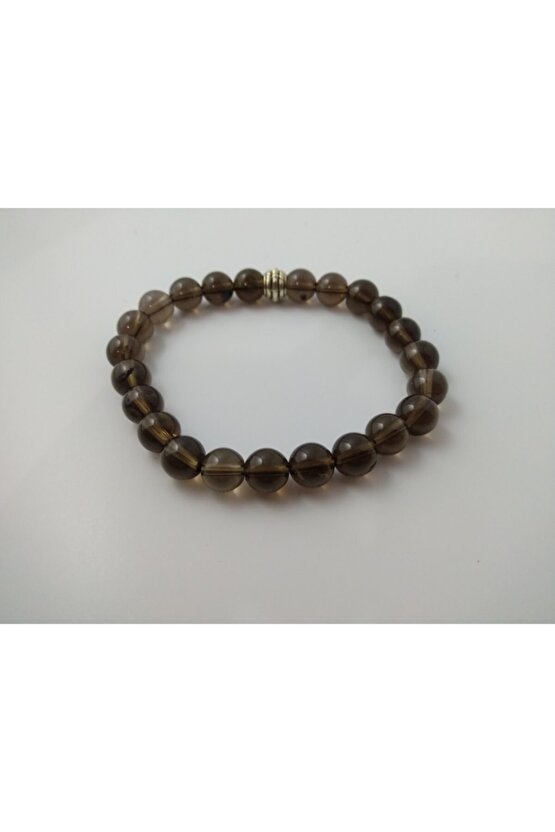 Dumanlı Kuvars Taşı Bileklik  Doğaltaş Unisex Bileklik