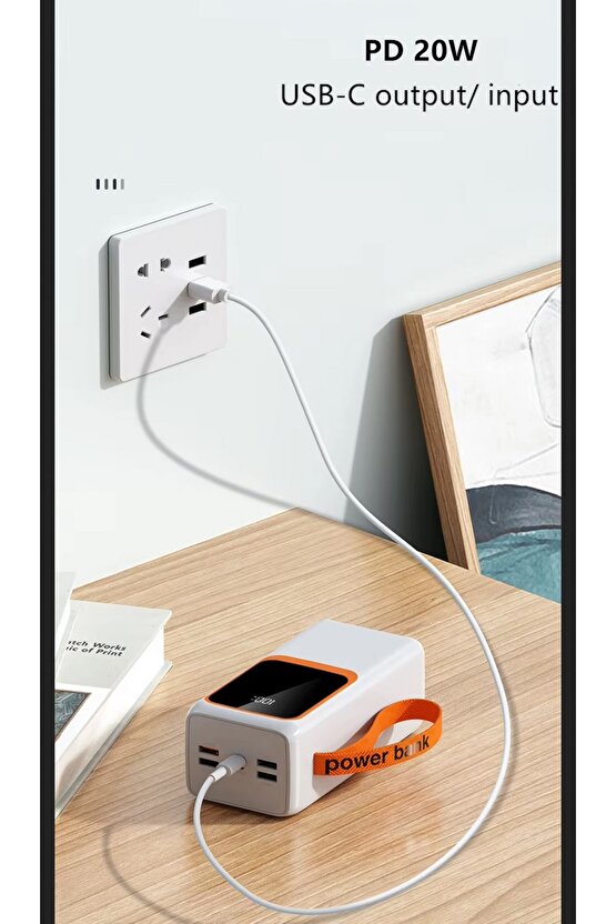 22.5W PD POWERBANK HIZLI ŞARJ DİJİTAL GÖSTERGE QUİCK CHARGE 3.0 TYPE-C TAŞINABİLİR ŞARJ ALETİ 5V-3A
