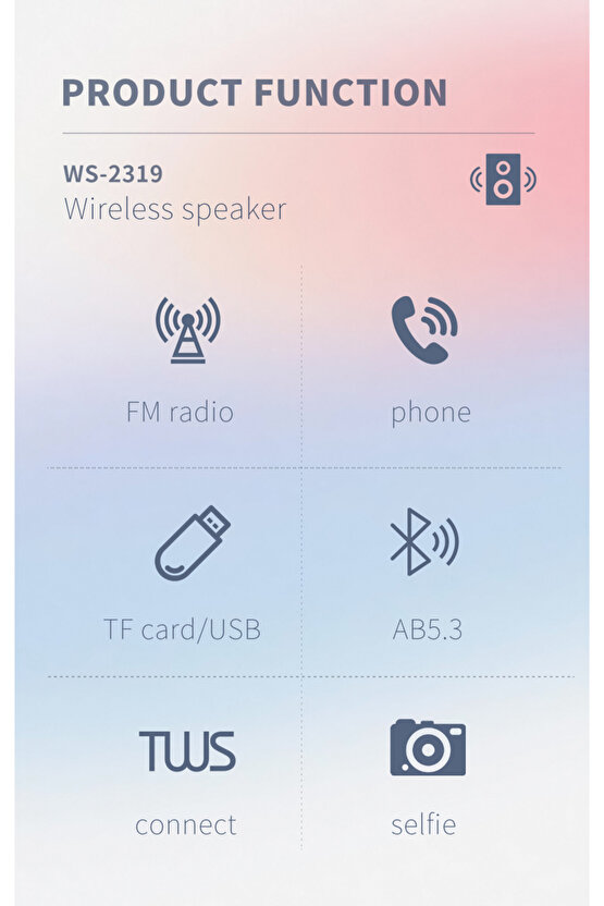 Mini Fm Radyo Şarjlı Bluetooth Speaker Sd Kart Usb Girişli Kablosuz Hoparlör Deprem Radyosu