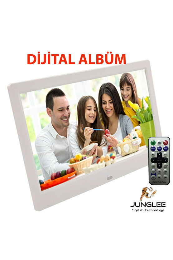 10 inç Dijital Fotograf Çerçevesi Led Hd Ekran Usbsd Mp3mp4 Çalar Video Oynatma Uzaktan Kumandalı
