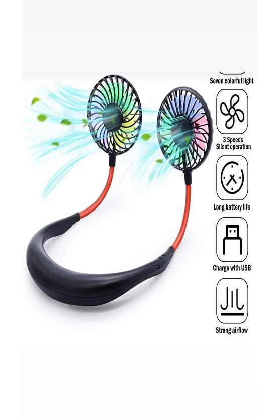 Şarjlı Boyun Askılı Fan Vantilatör Kablosuz Ycl-44744.