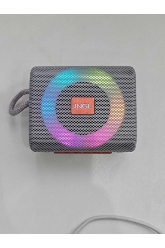 Go3 Pro Bluetooth Hoparlör Fm Radyo Sd Kart Usb Girişli Led Işıklı Şarjlı Speaker