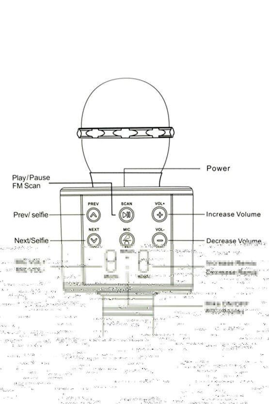 Ktv Ws-858 Karaoke Mikrofon Bluetooth Hoparlör Ses Değiştirme Özellikli Gümüş