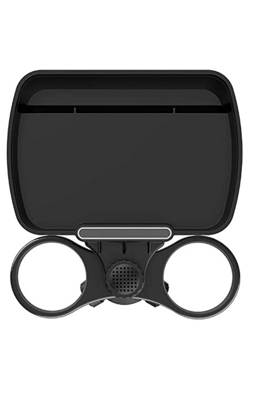 Çok Fonksiyonlu 360 ° Dönen Araba Telefon Tutucu Ve Bardak Tutucu Içecek Küçük Masa Yemek Rafı