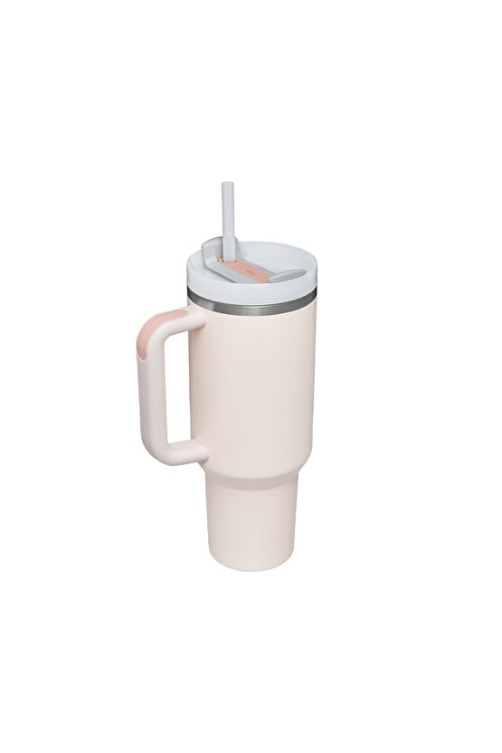 Quencher Pipetli Termos 1,18 L Açık Pembe