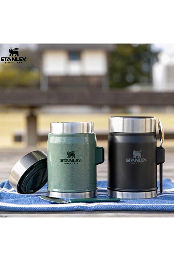 Classic Yemek Termosu Kaşıklı 400 ml Yeşil