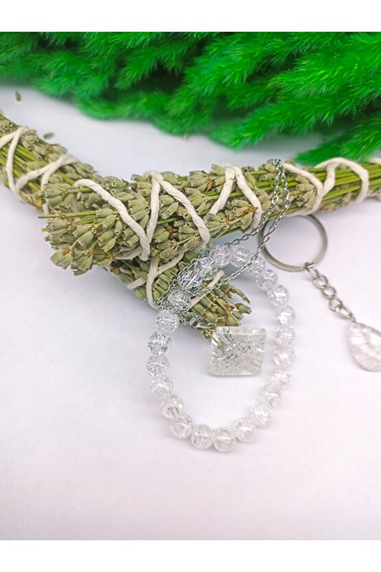 ÇİFT TÜTSÜLÜ NECEF DOĞAL TAŞ SET (SERTİFİKALI)