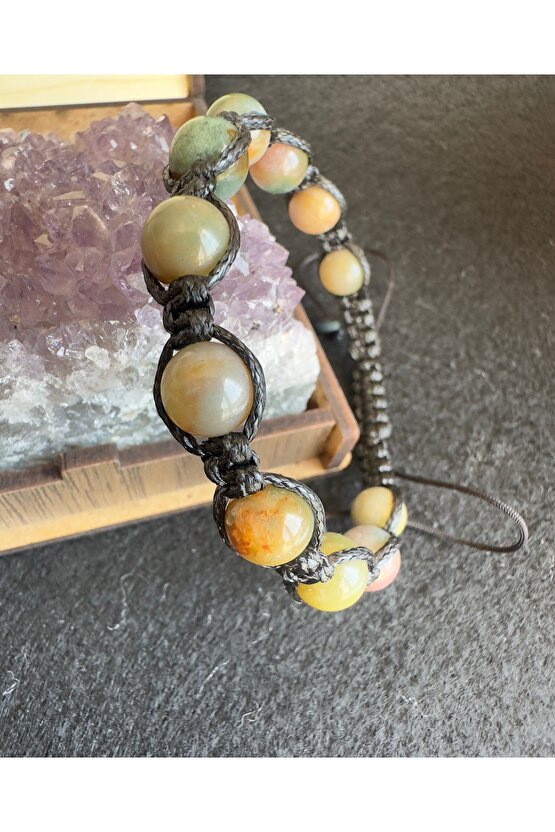 Doğaltaş bileklik{Akik taşı }