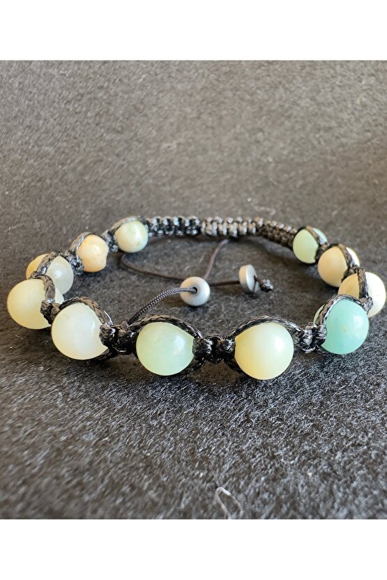 Doğaltaş bileklik {Amazonit taşı }