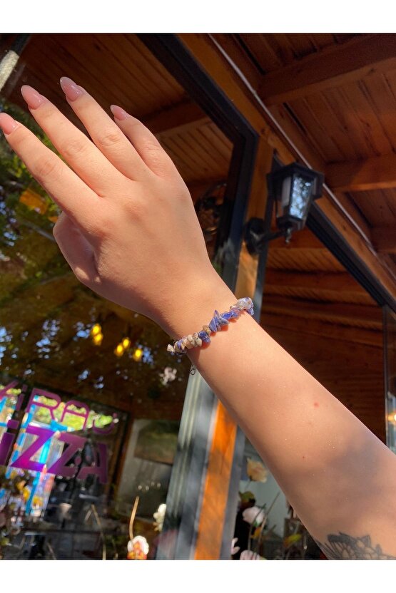 Doğal Lapis Lazuli Bileklik