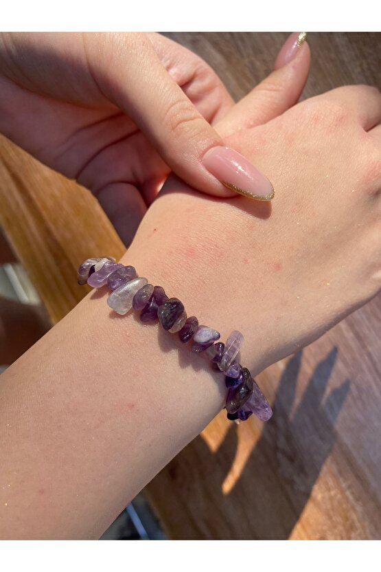 Doğal Ametist Bileklik