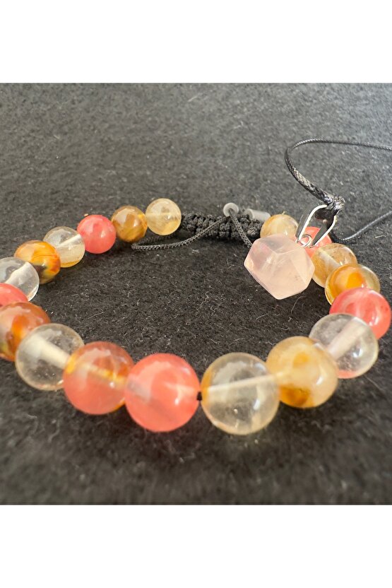 Kuvars bileklik+kolye seti