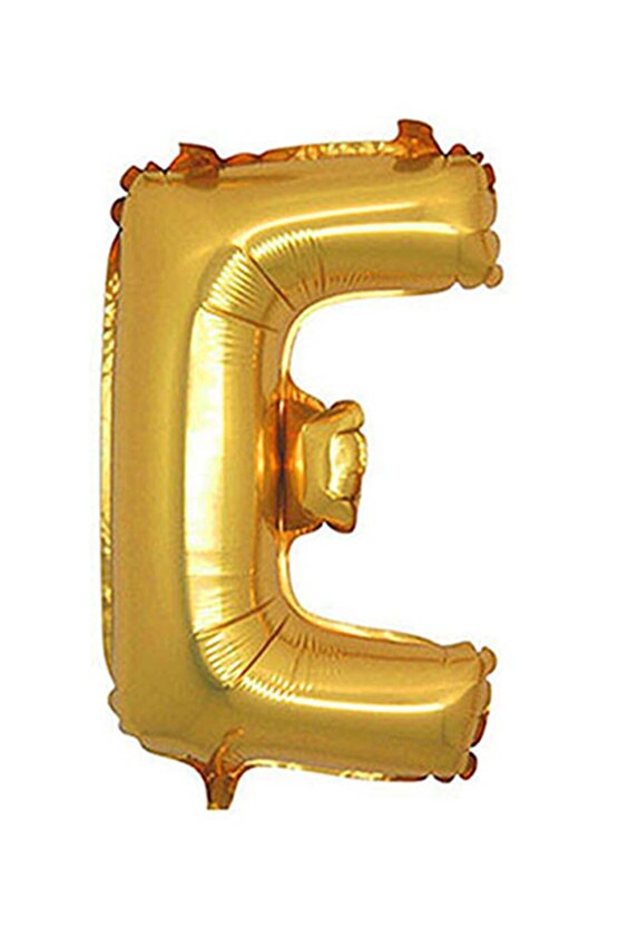 E Harf Gold Folyo Balon Harfli Balon 100 Cm Dev Boy