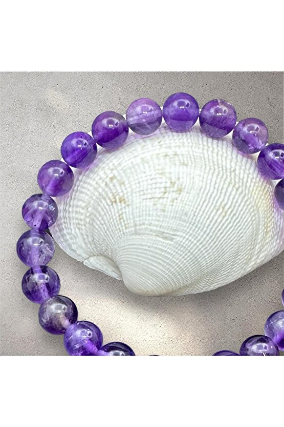 Sertifikalı Ametist Doğaltaş Bileklik