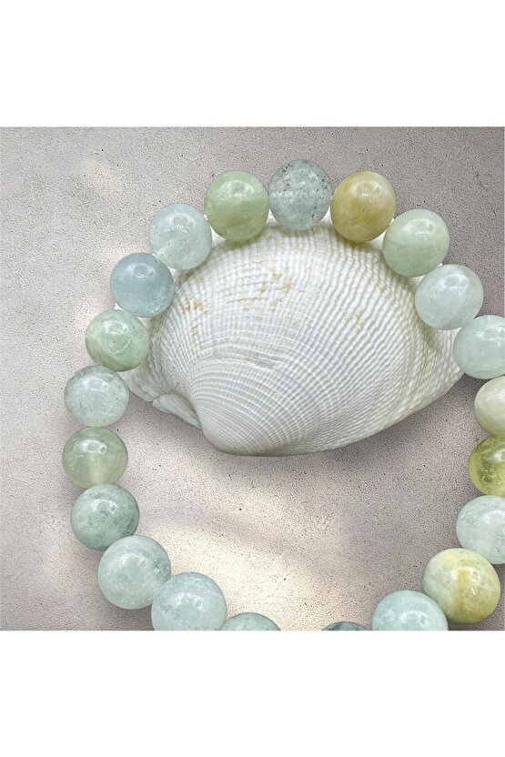 Sertifikalı Akuamarin Doğaltaş Bileklik