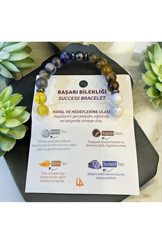 AuraStone Doğal Taş Başarı Bilekliği