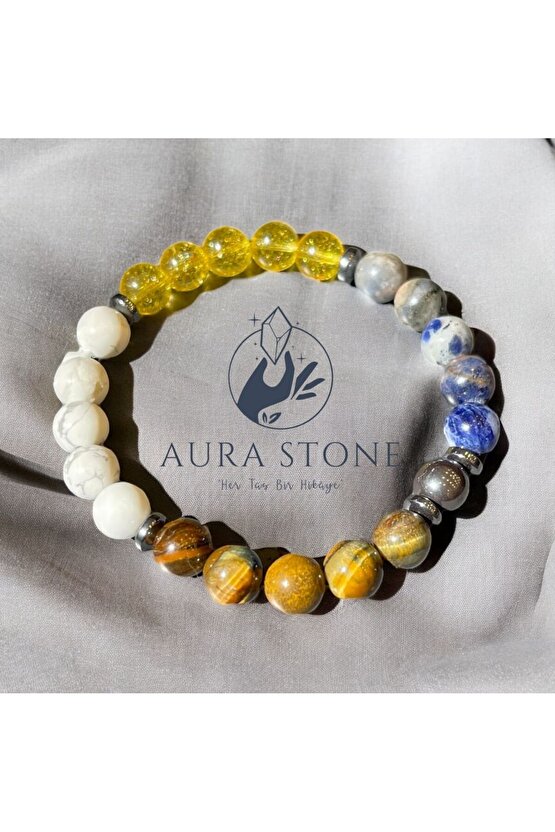 AuraStone Doğal Taş Başarı Bilekliği