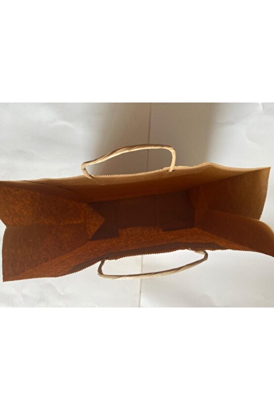 Burgu Saplı Kraft Çanta-kraft Poşet (25 Adet) 41-31-12