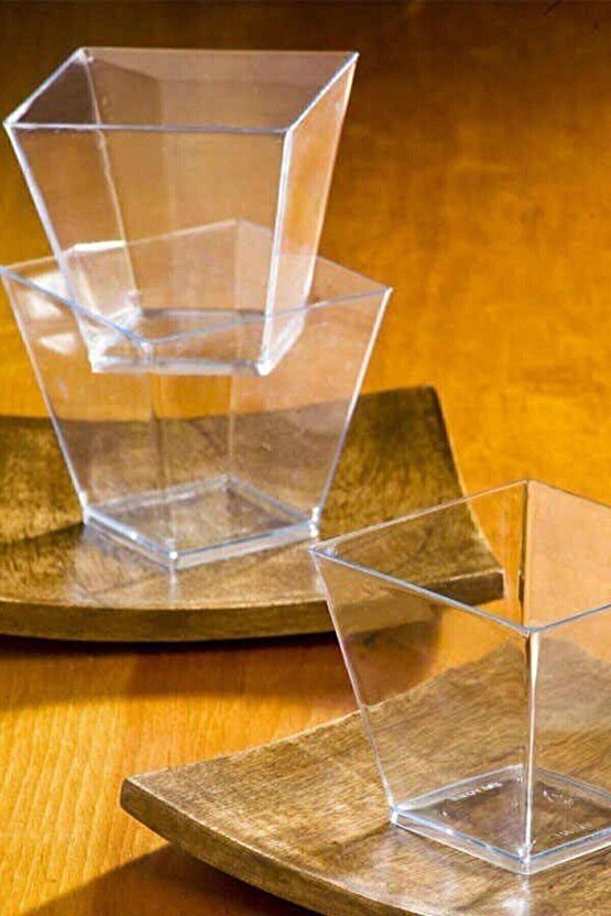 Tatlı Kasesi Meze ve Salata Kasesi Parti Kasesi Prizma Kübik Kase 20Adet 200cc