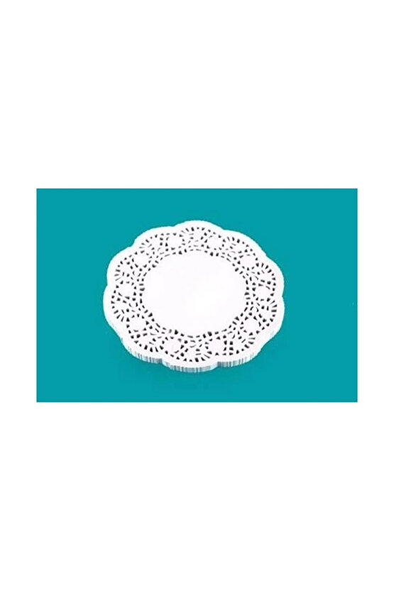 12 Cm Yuvarlak Kağıt Dantel Altlık-500 Adet Myebı Marka